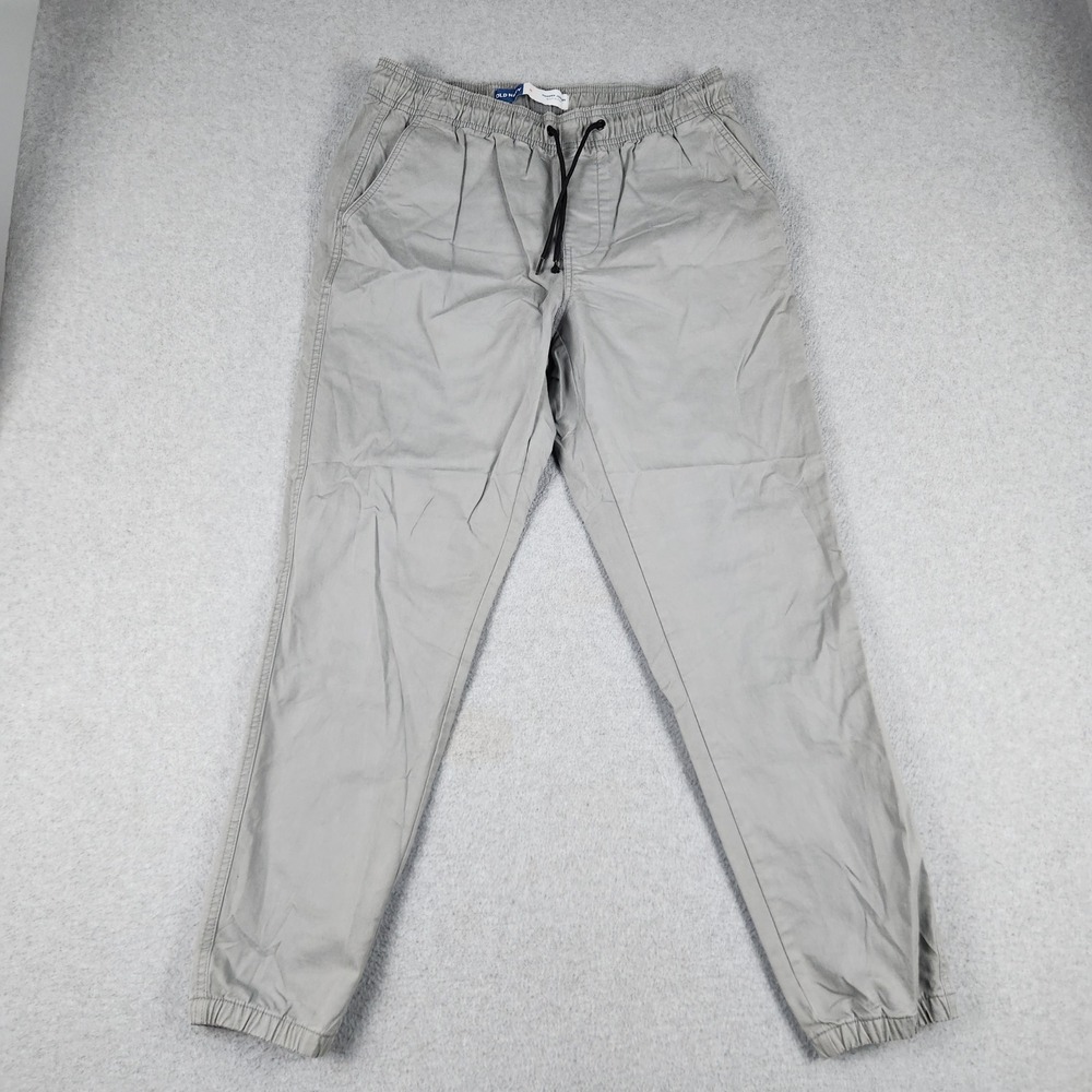 Old Navy Modern Jogger Pants Mens Medium Gray Built In Flex Drawstring Waist